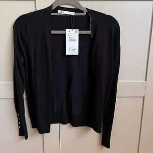 Zara Women's Classic Black Cardigan